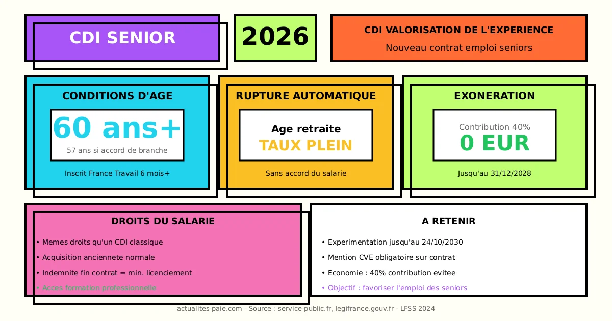 CDI valorisation expérience contrat senior 2026