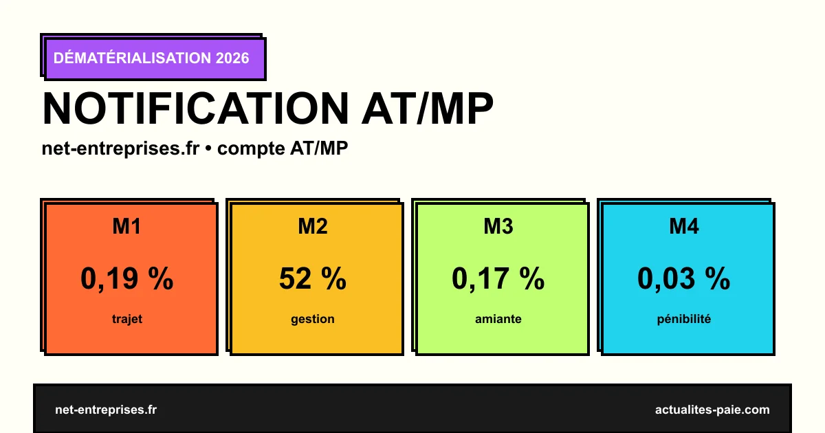 Notification AT/MP 2026 dématérialisation obligatoire net-entreprises