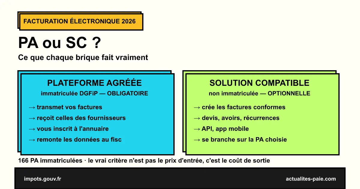 Choisir entre plateforme agréée et solution compatible pour la facturation électronique