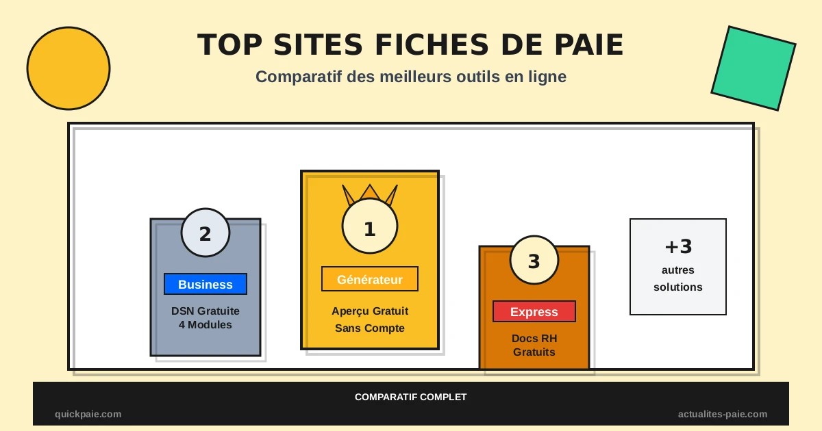 Comparatif des meilleurs sites pour créer des fiches de paie en ligne